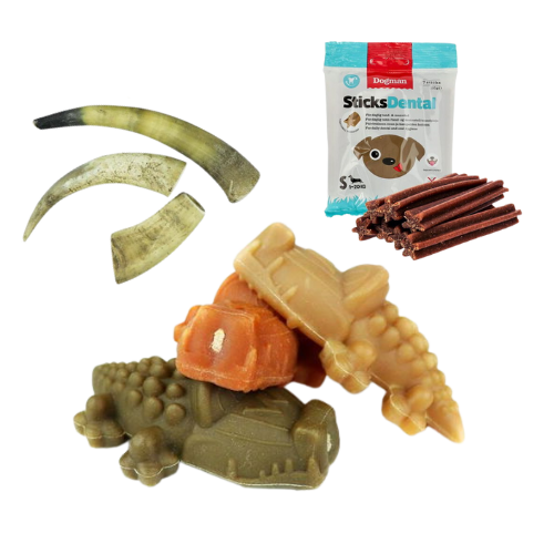 Tyggeben og horn til hunde