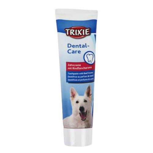 Tandpasta med smag af oksekød til hunde