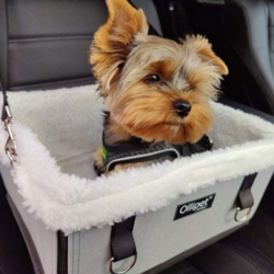 Luksus biltaske m. lammeskind I Str. Medium