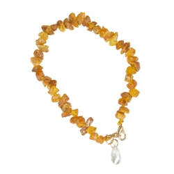 Mini ravkæde med Swarovski sten