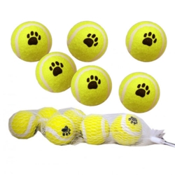 Mini tennisbold | Net med 6 stk.