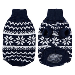 Hundesweater med snefnug