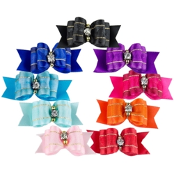 Silkesløjfe med perler og similisten