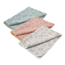 Hundetæppe i fleece | M. hjerter