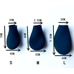 Blød gummi hundestøvle | Sort