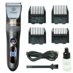 Ollipet Cool Clipper hundetrimmer m. afstandskamme, oplader m.m.