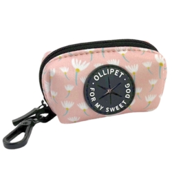Ollipet City Lux Høm-høm taske| Lyserød med hvide blomst