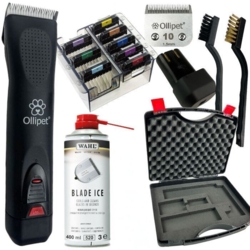 Ollipet Hercules klippemaskine og startsæt, indeholder alt til hundeklipning