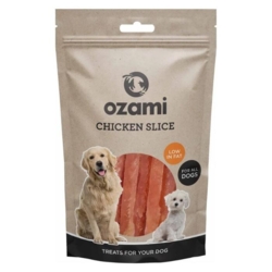 Lækre tyggestænger til hunde fra Ozami. Fedtfattige og med lækker smag af kylling.