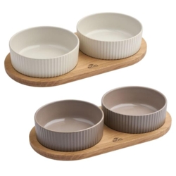 Lækkert dobbelt skålesæt fra Dog Copenhagen. Fås i 2 flotte farver.