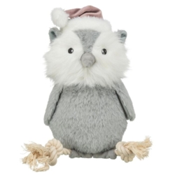 Trixie jule hundelegetøj – plys ugle med indbygget squeaker