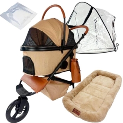 Flot Ollipet hundeklapvogn med alt det tilbehør du behøver til.