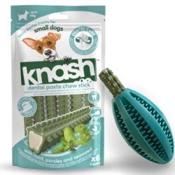 Sjovt og tandrensende tyggeben og hundelegetøj - perfekt til tandpleje mellem tandbørstning.