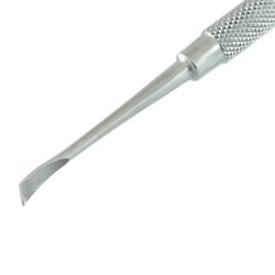 Skrå tandrenser - dobbelt (med renser i begge ender) Måler ca. 4 mm.