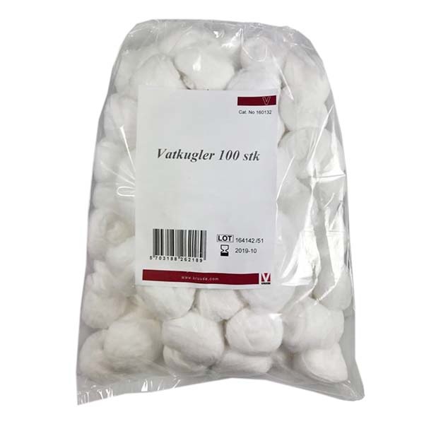 Vatkugler 100 stk