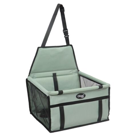 Autosæde til små hunde | Grå/Grøn