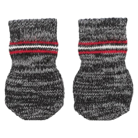 De gode hundestrømper beskytter poterne og hjælper med at hunden ikke glider på gulvet.