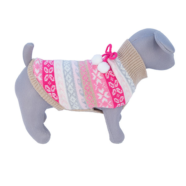 Hundesweater med pompon