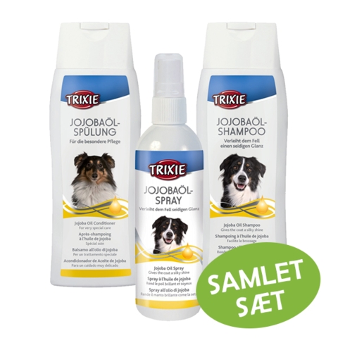 Trixie Jojoba Pelspleje Sæt - Shampoo, balsam og udredningsspray