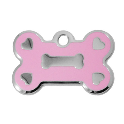 hvalpe hundetegn | Bone -Lyserød