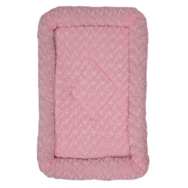 Ollipet Hundemadras | Curly fleece | Lyserød