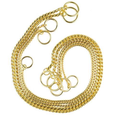 Udstillingskæde i guld | flere størrelser