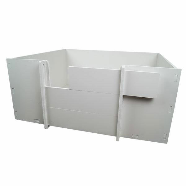 Ollipet Fødekasse | Regulerbar front m. 3 paneler