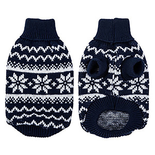 Hundesweater med snefnug