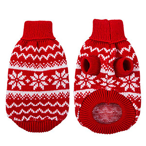 Hundesweater med snefnug