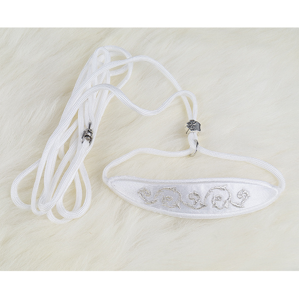 Klassisk Udstillingsline m. broderi | Hvid