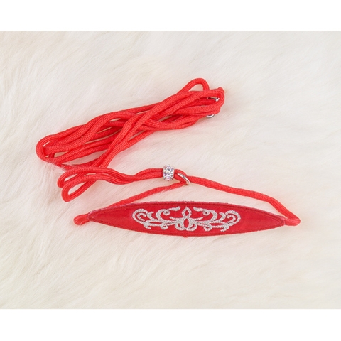 Klassisk Udstillingsline m. broderi | Rød