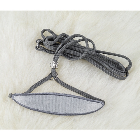 Showline m. hagestykke i satin - sølv