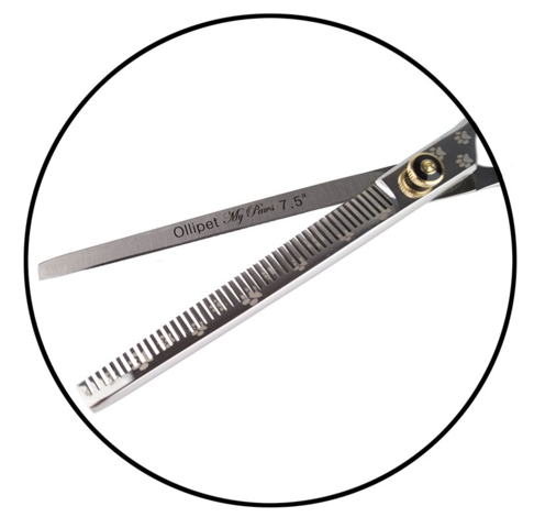 Ollipet groomingsaksesæt | My Paws 7,5" | Effilersaks