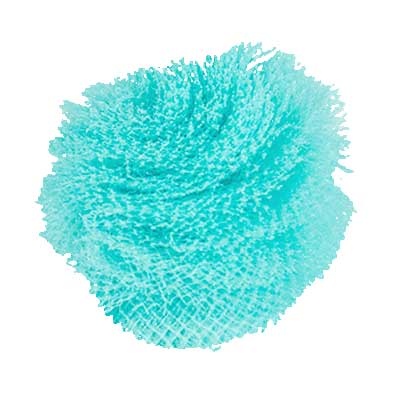 Pompom hårpynt lyseblå