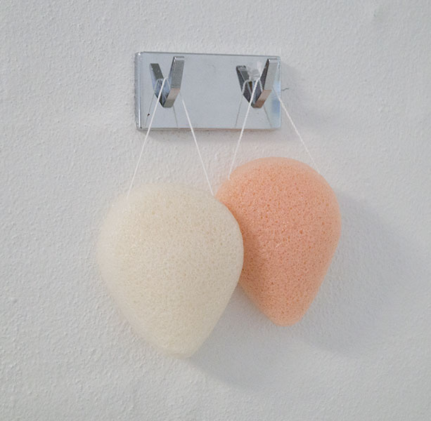 Dråbeformet Konjac svamp pet | 100% naturlig | med snor til ophæng