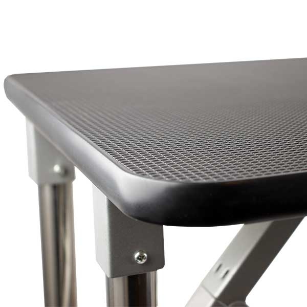 Trimmebord fra Aeolus i rustfrit stål inkl. galge med strop