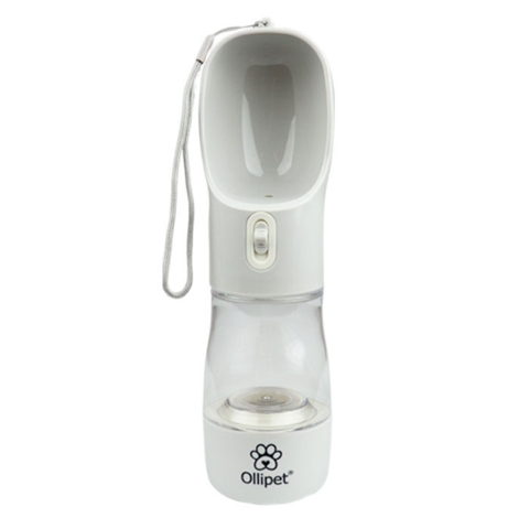 Pet Water Cup | 2i1 I Lysgrå