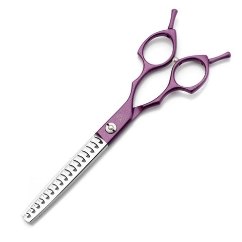 Slidstærk saks med ergonomisk design for optimal komfort i farven Purple.