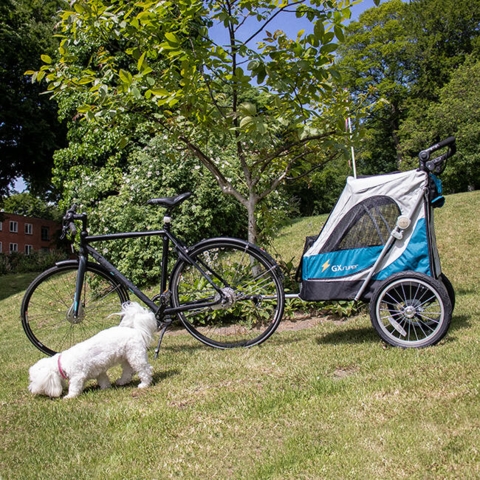 Safari Cykeltrailer til hunde | BLÅ