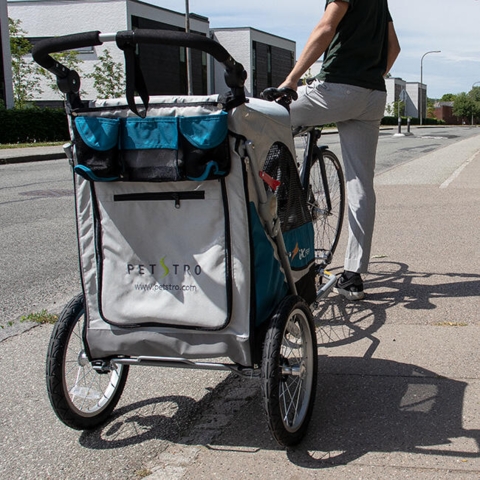 Safari Cykeltrailer til hunde | BLÅ