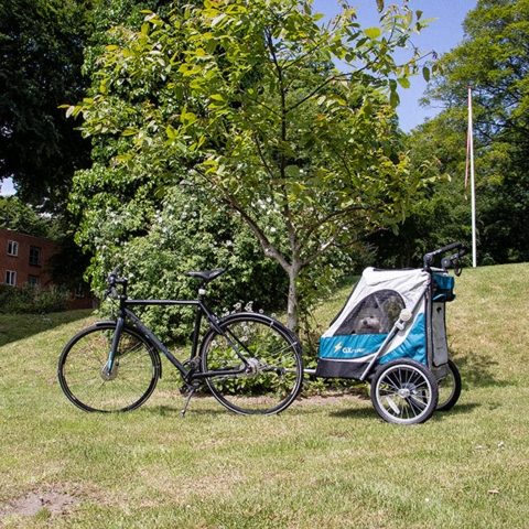 Safari Cykeltrailer til hunde | BLÅ