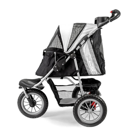 InnoPet Buggy Comfort | Hundeklapvogn - Her vist i farven grå