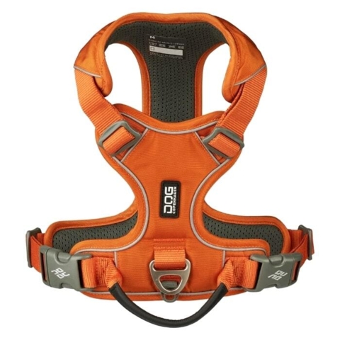 Hundesele i flot orange med Easy-Grab håndtag.