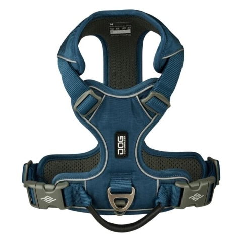 Komfortabel hundesele i blå med super god og justerbar pasform.