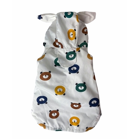 Regnjakke med bamsemotiv