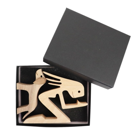 Dog Love træfigur sæt | Small | i fin gaveæske