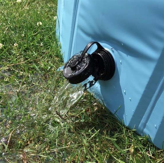 Hundepool - tømning af vand