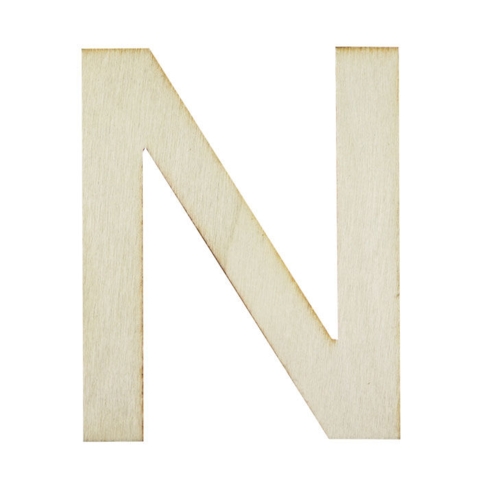 Træ bogstaver I Bogstavet N