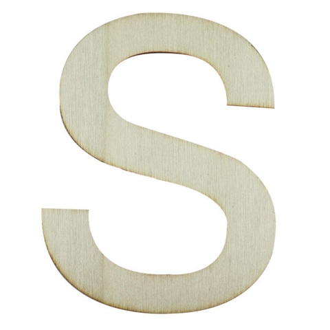 Træ bogstaver I Bogstavet S