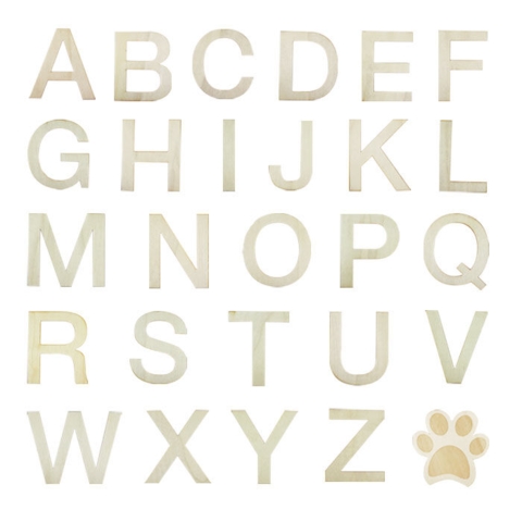 Træ bogstaver I alle varianter